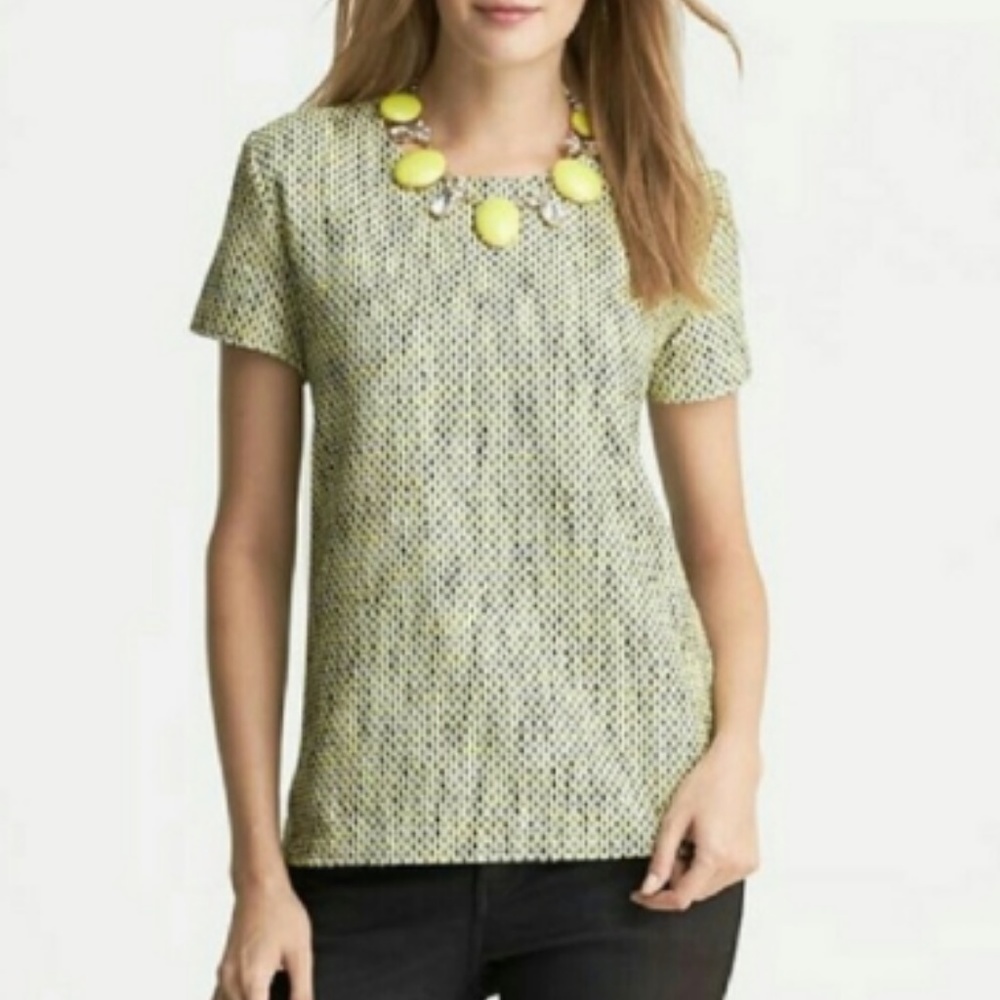 Banana Republic | Short Sleeved Tweed Top